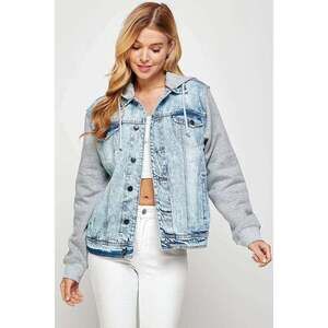 Women's Denim Hoodie Jacket